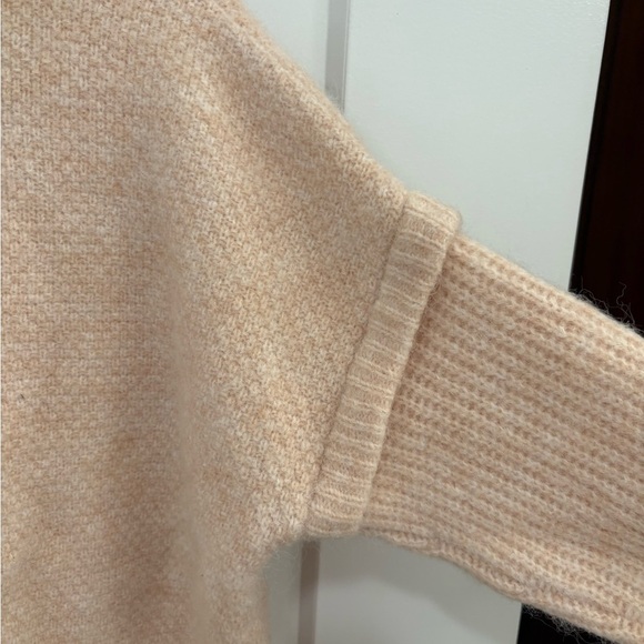 Madewell Wool Alpaca Cable Havener Pullover Sweater in Heather Powder Size XS - Picture 9 of 14